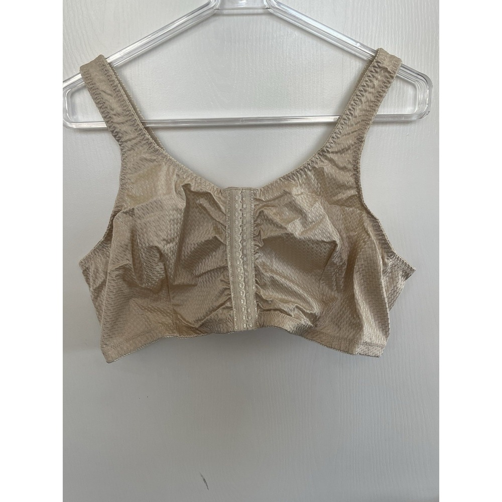NEW Leading Lady 151 Marlene Wireless Front Closure Comfort Bra Beige 52B/C/D